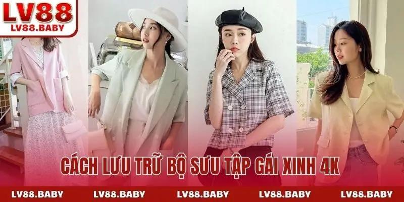 Cách lưu trữ bộ sưu tập gái xinh 4K